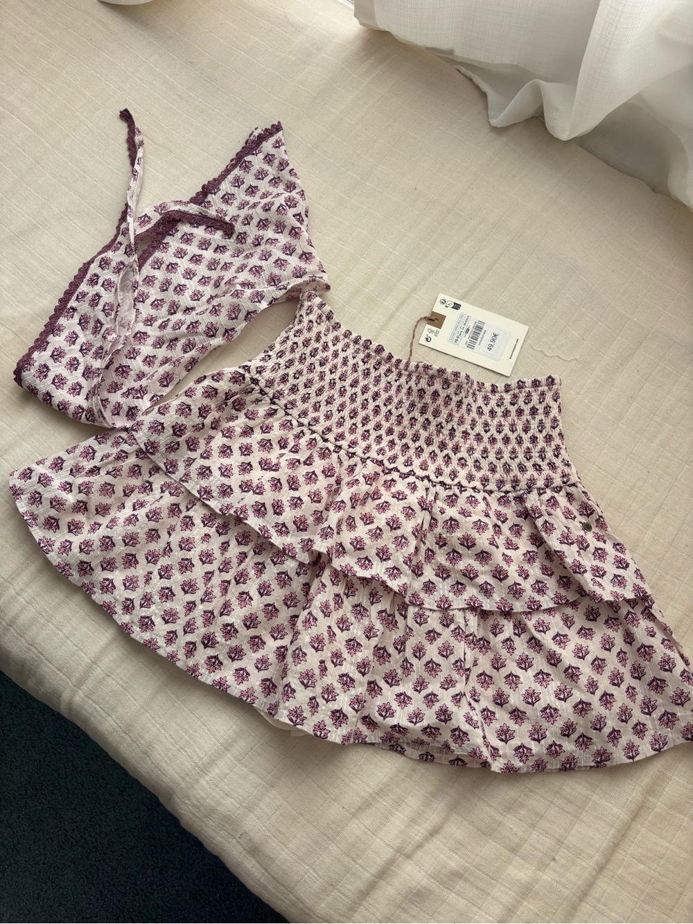 BROWNIE mini skirt with built in shorts
